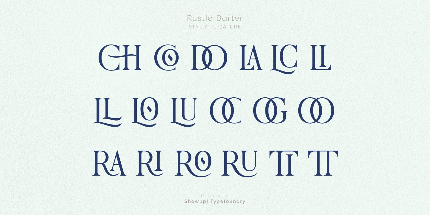 Rustler Barter Regular Font preview